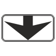 Дорожный знак 8.14 «Полоса движения» (металл 0,8 мм, I типоразмер: 300х600 мм, С/О пленка: тип А инженерная)